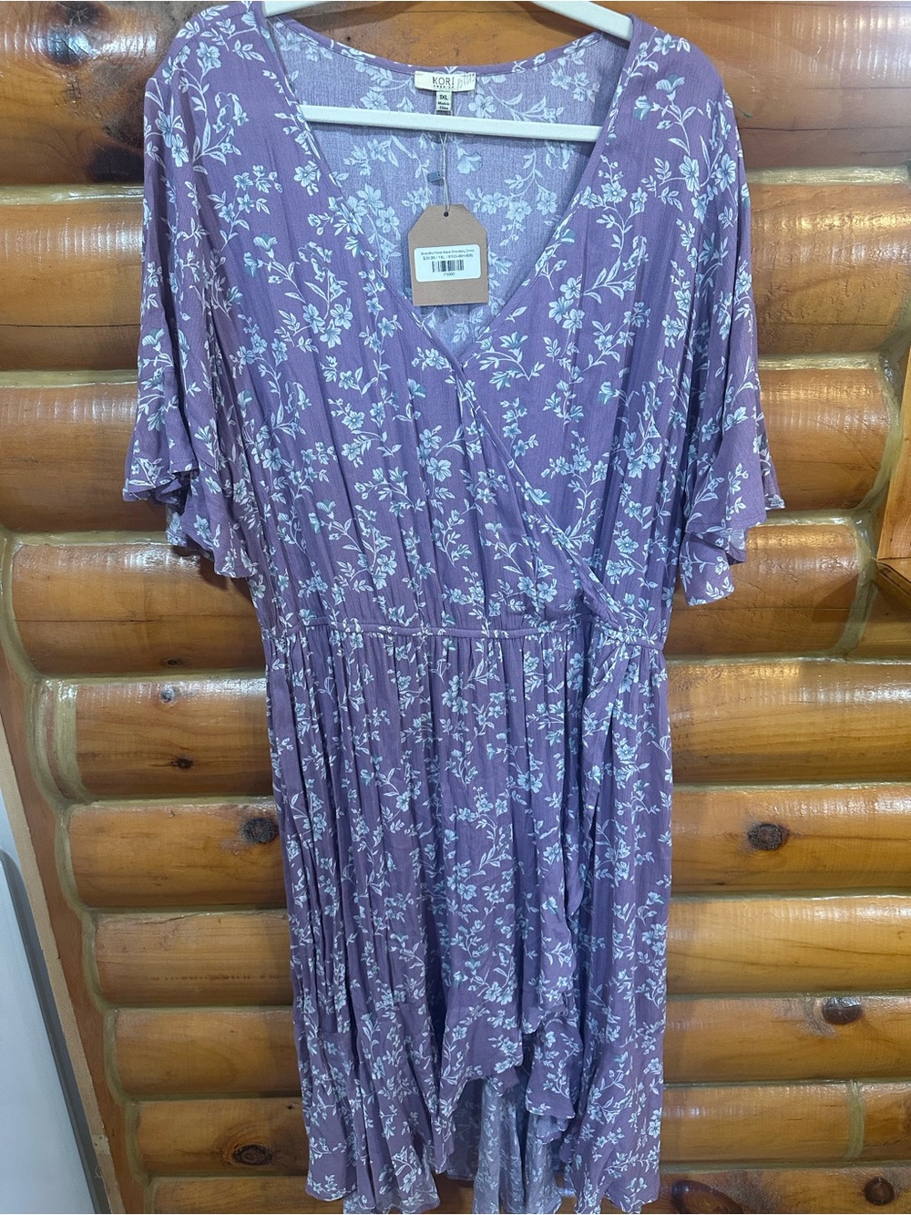 Kori Lavender Floral V-Neck dress